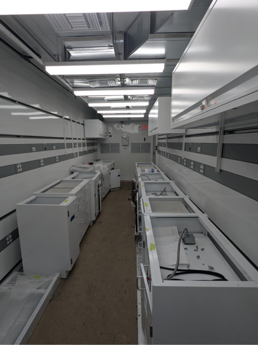 View inside of a PHILIS lab while being constructed