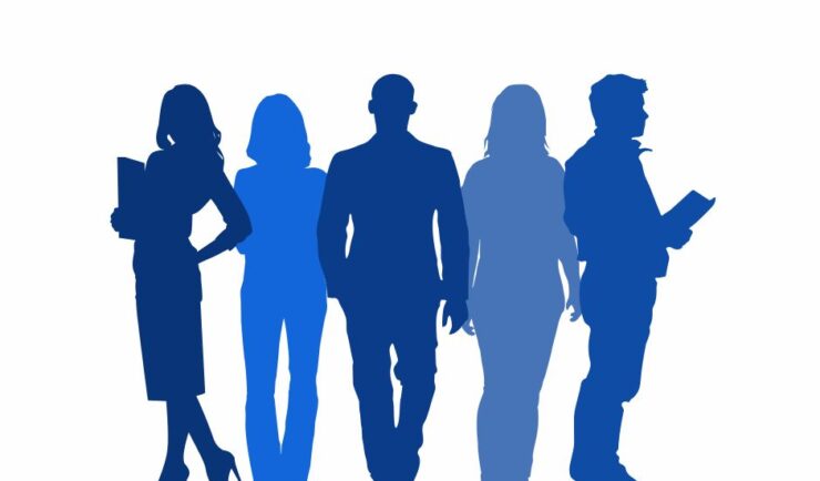 silhouettes of professionals