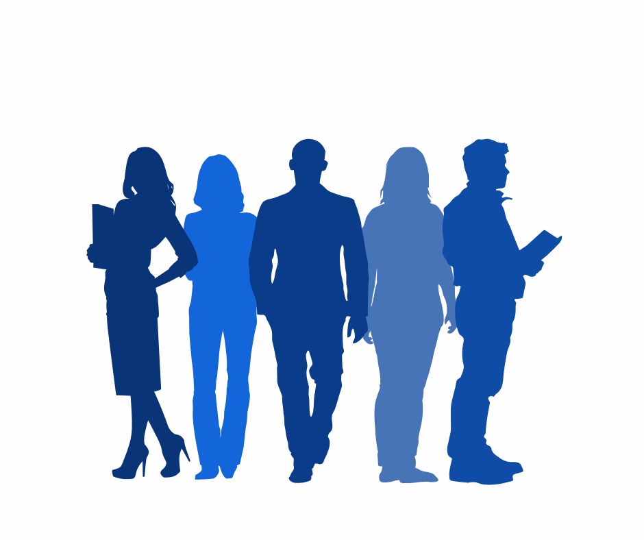 silhouettes of professionals
