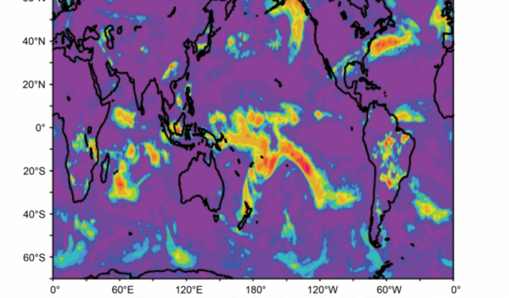 global map of daily rainfall